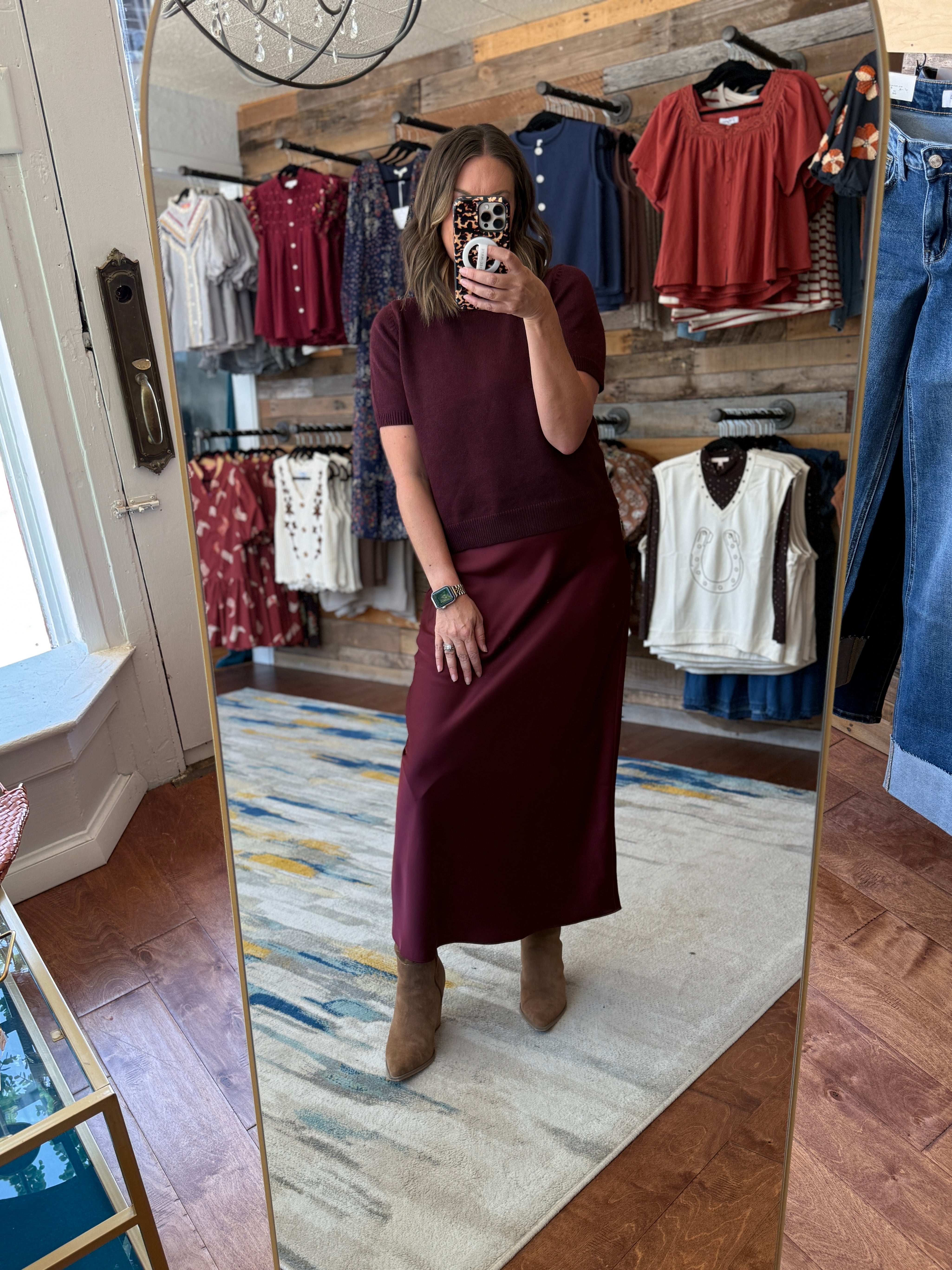 Short Sleeve Sweater Top