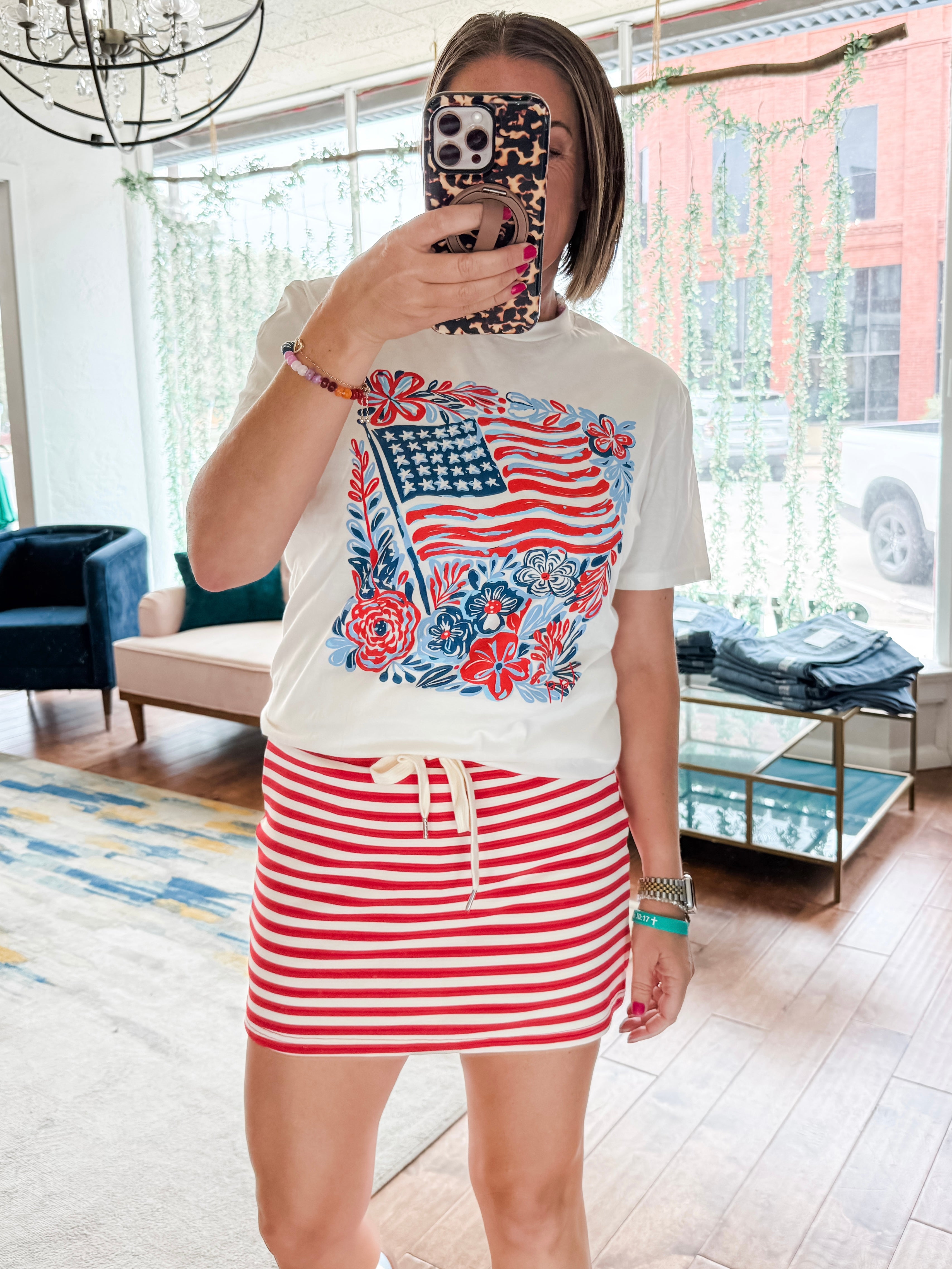 Picnic Striped Skort