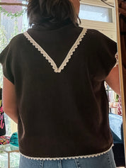 Scarf Tie Cap Sleeve Top