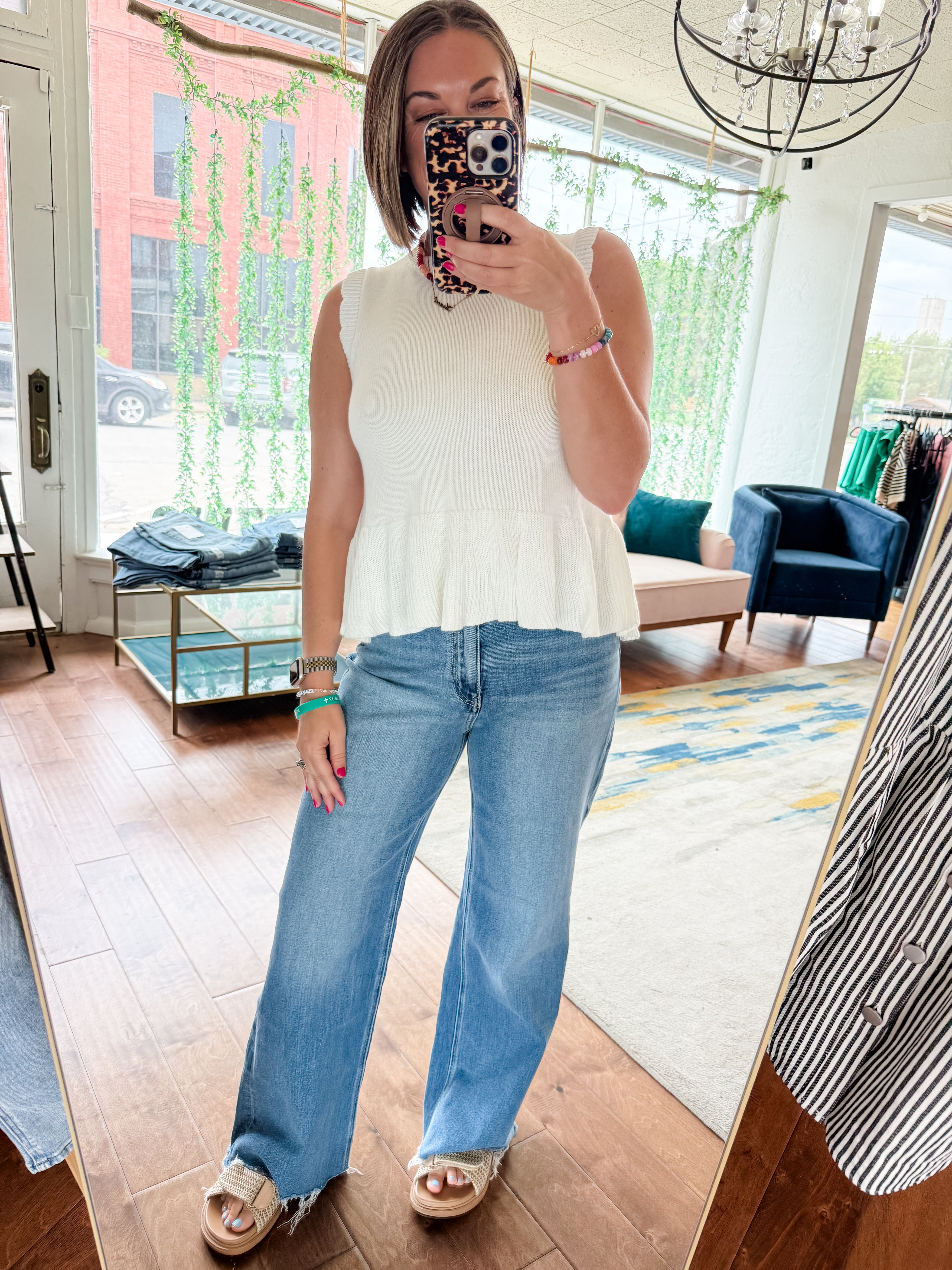 Harbor Breeze Ruffle Sweater