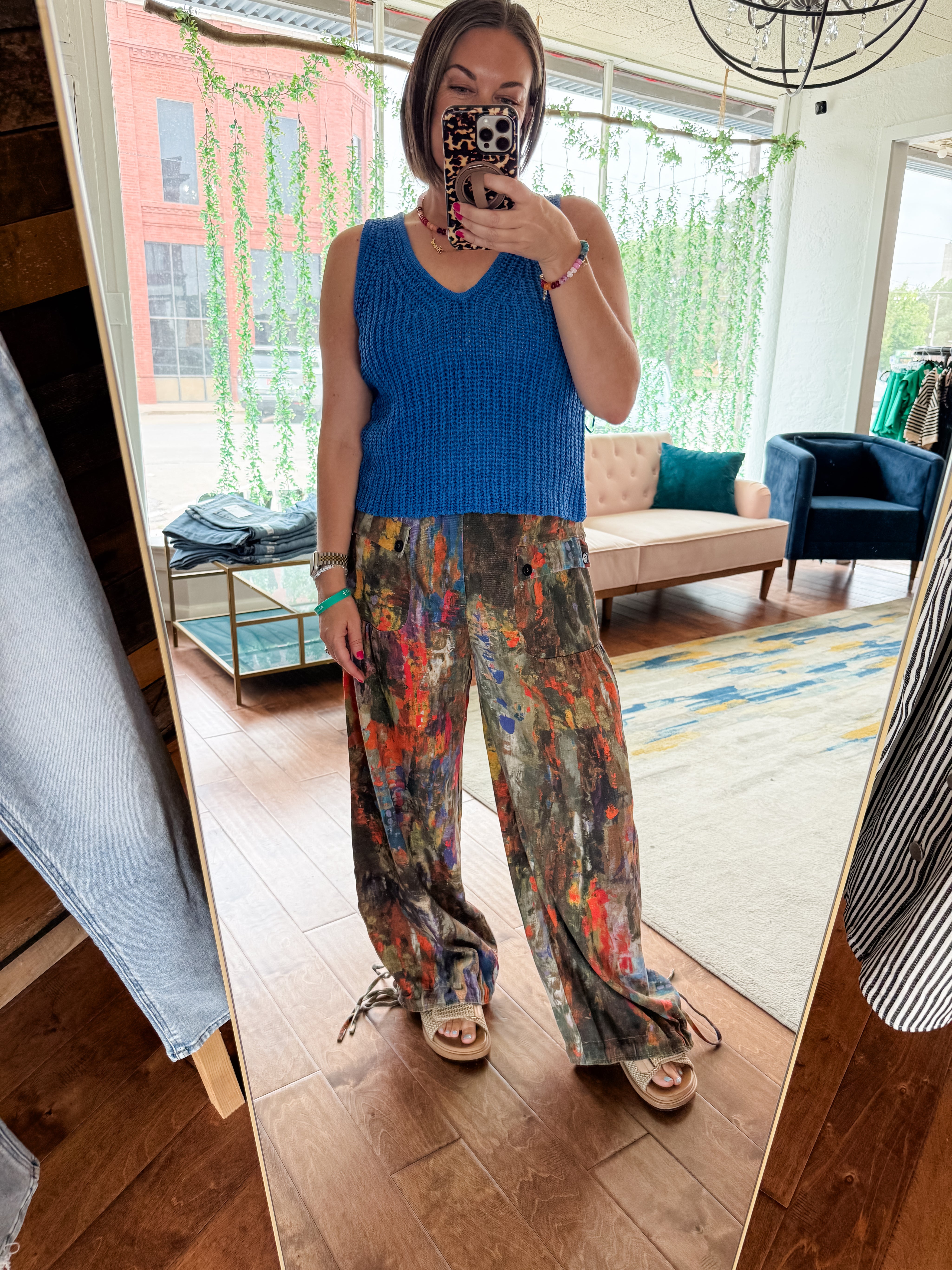 Watercolor Balloon Bottom Pants