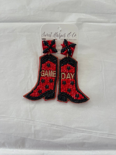 Game Day Boot Earrings
