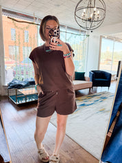 Cap Sleeve Top & Shorts Set