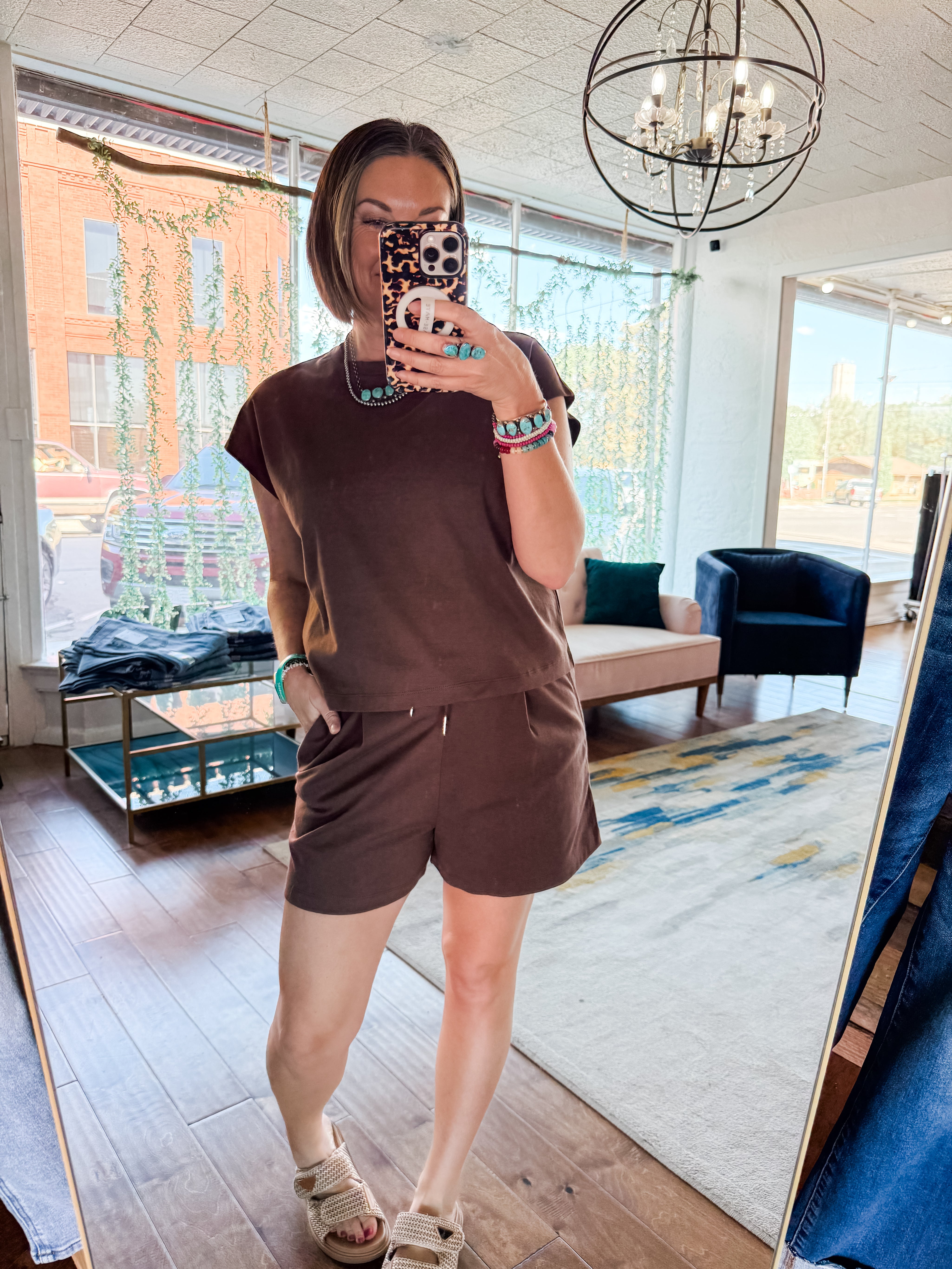 Cap Sleeve Top & Shorts Set
