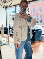 Western Embroidered Cardigan