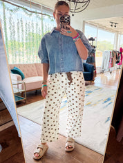 Polka Dot Barrel Pants