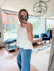 Harbor Breeze Ruffle Sweater