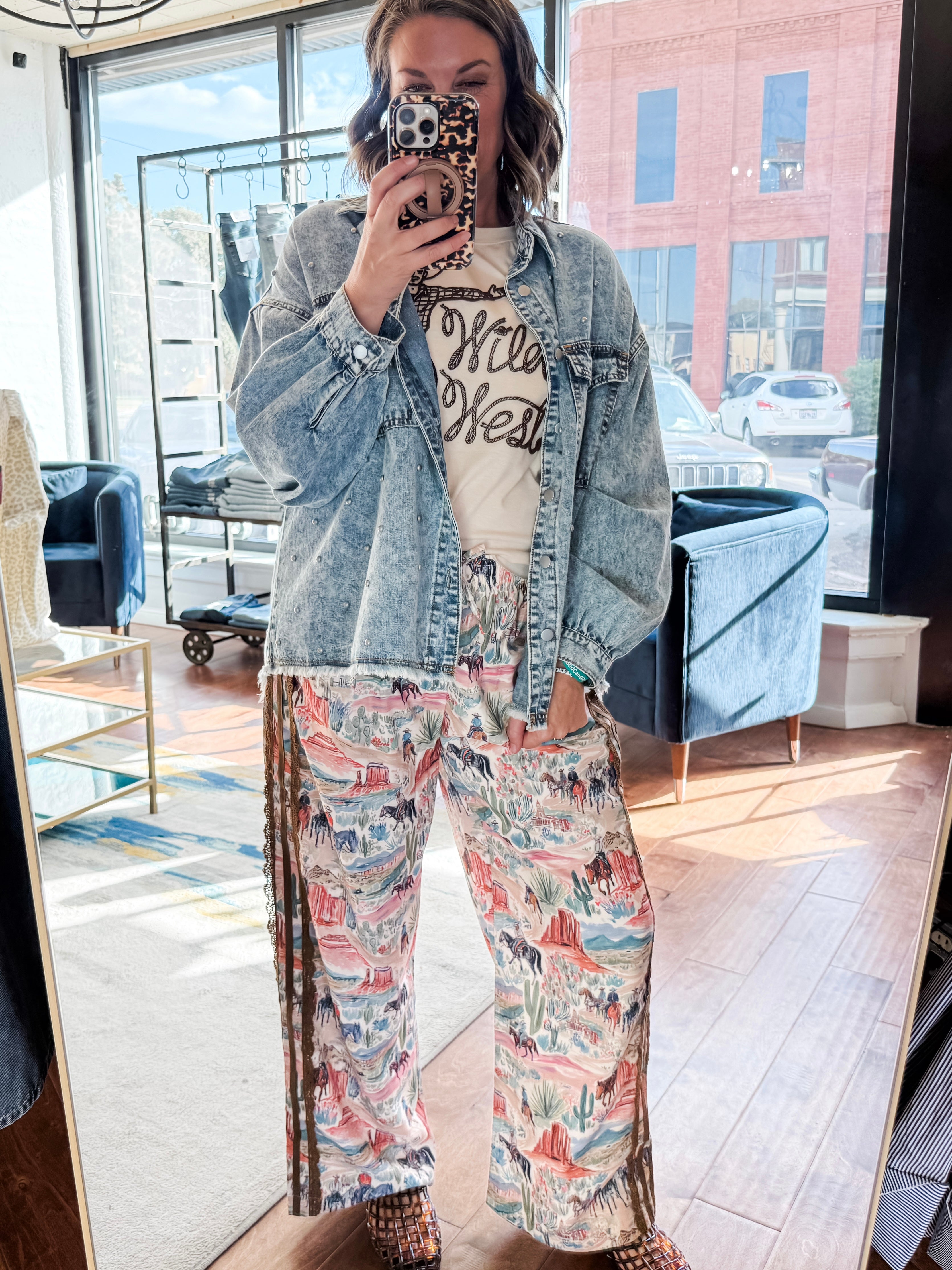Western Watercolor Pants