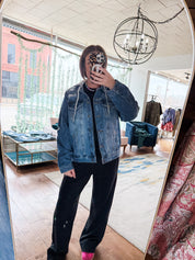 Vintage Denim Hoodie
