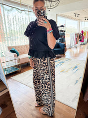 Neck Tie Puff Top