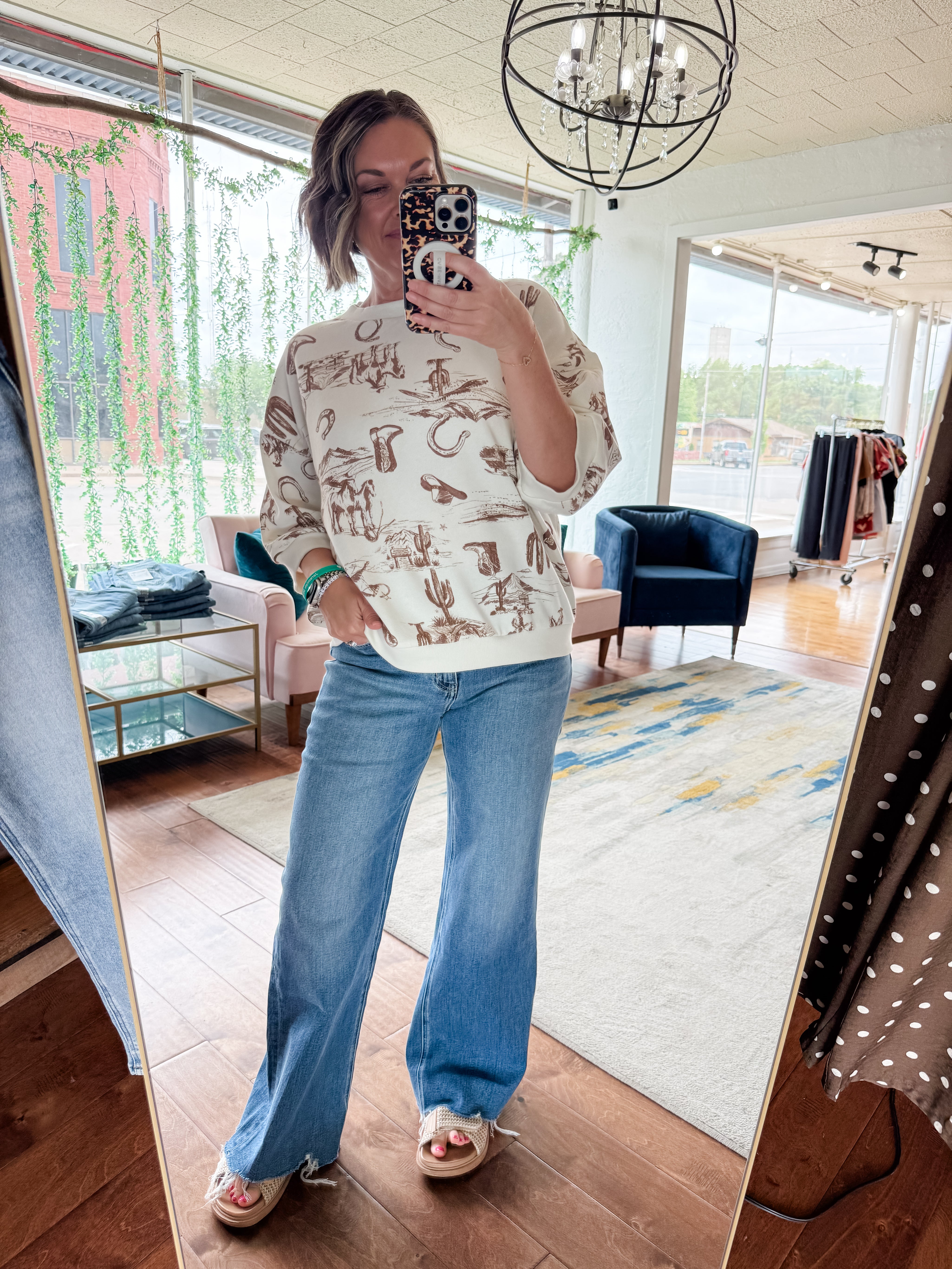 Ranchin' Graphic Sweatshirt