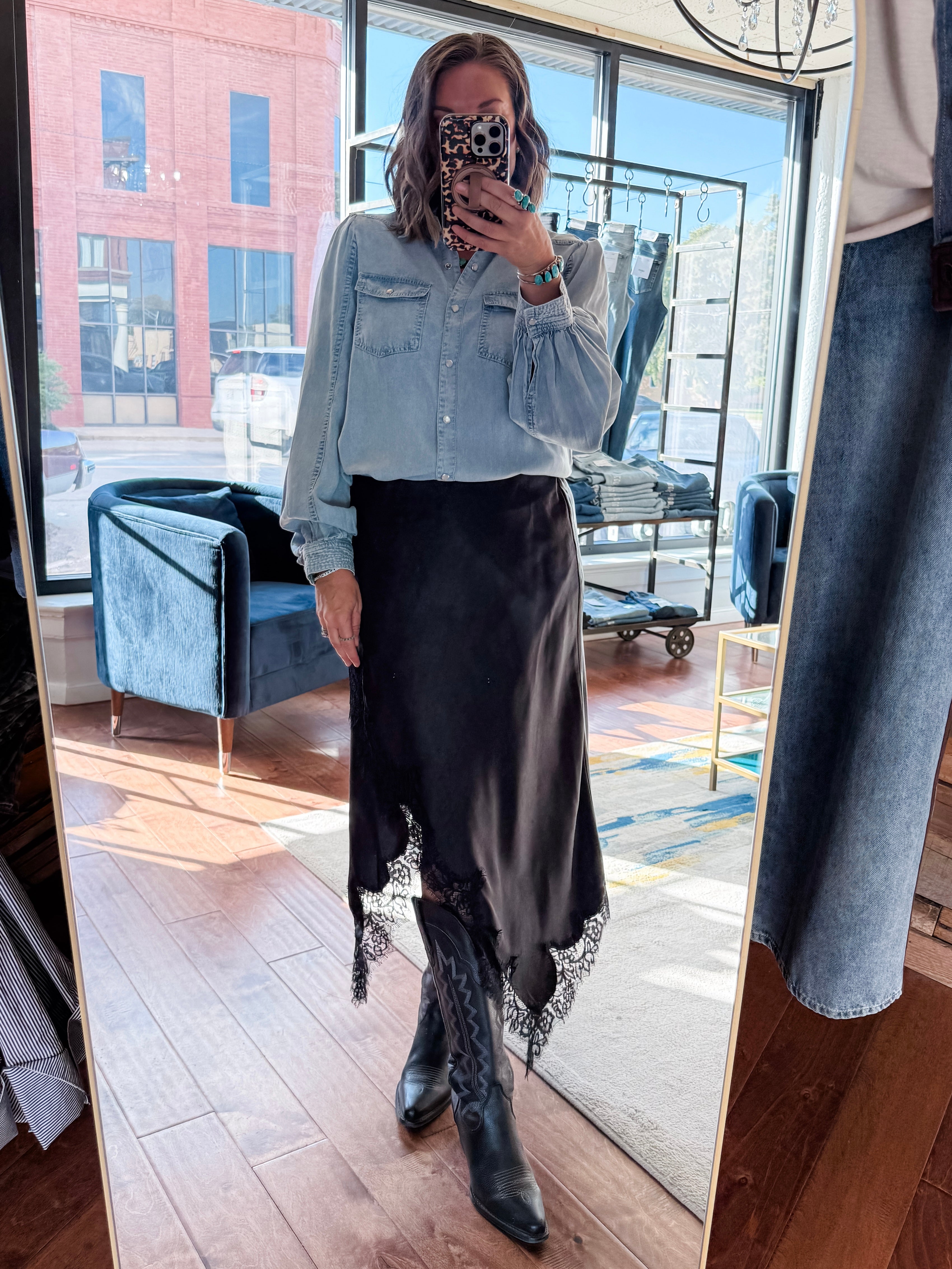 After Midnight Satin Skirt