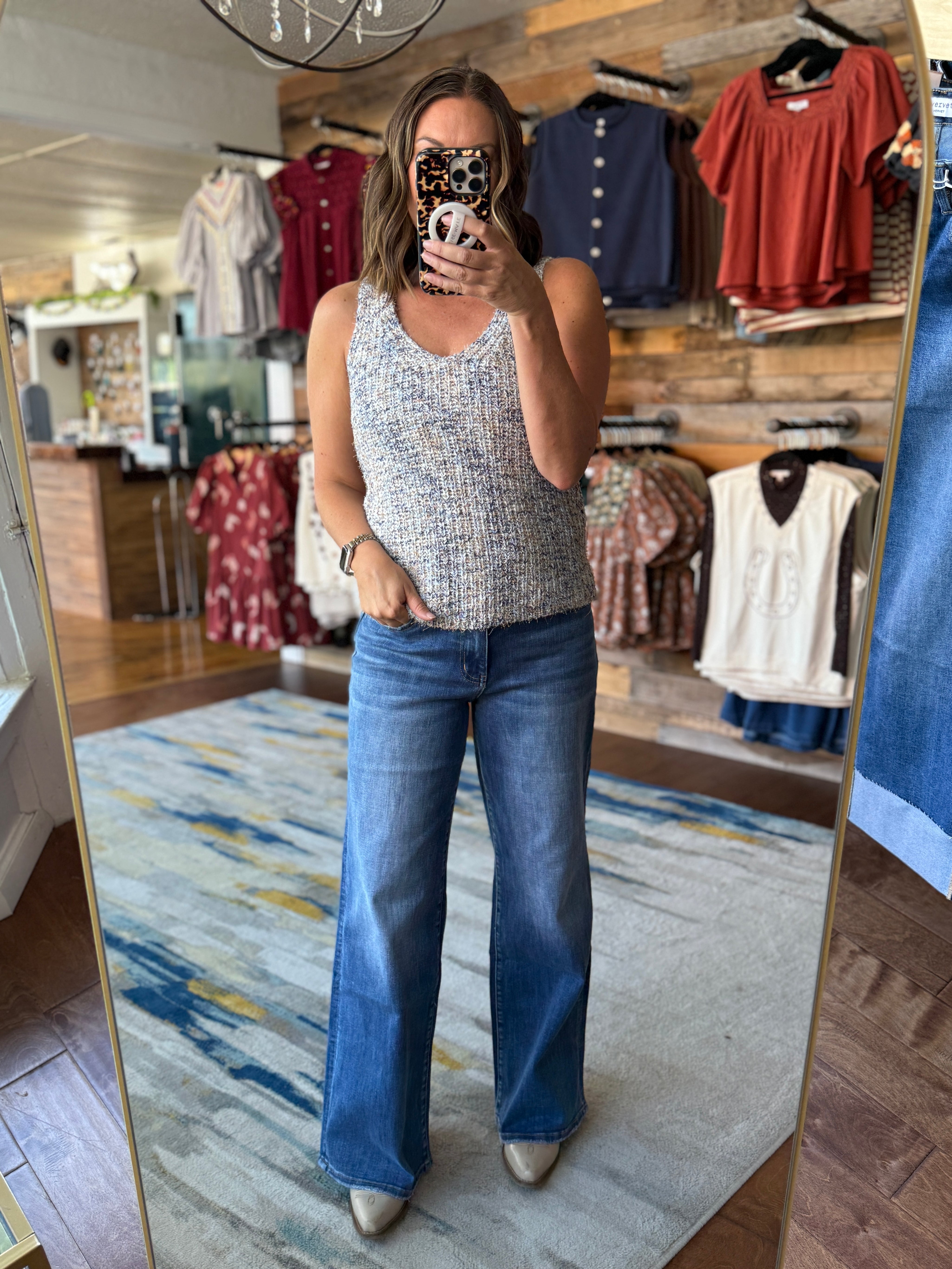 Paloma Blue Confetti Tank