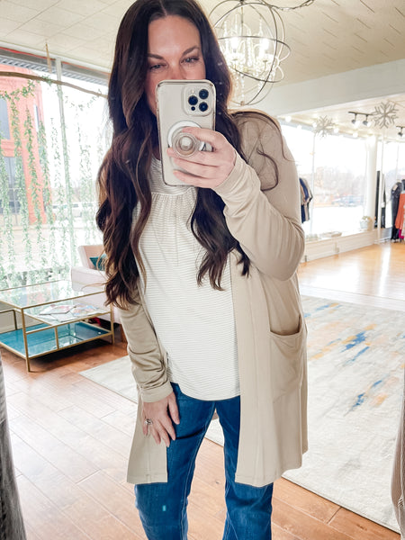Softest Open Front Cardi