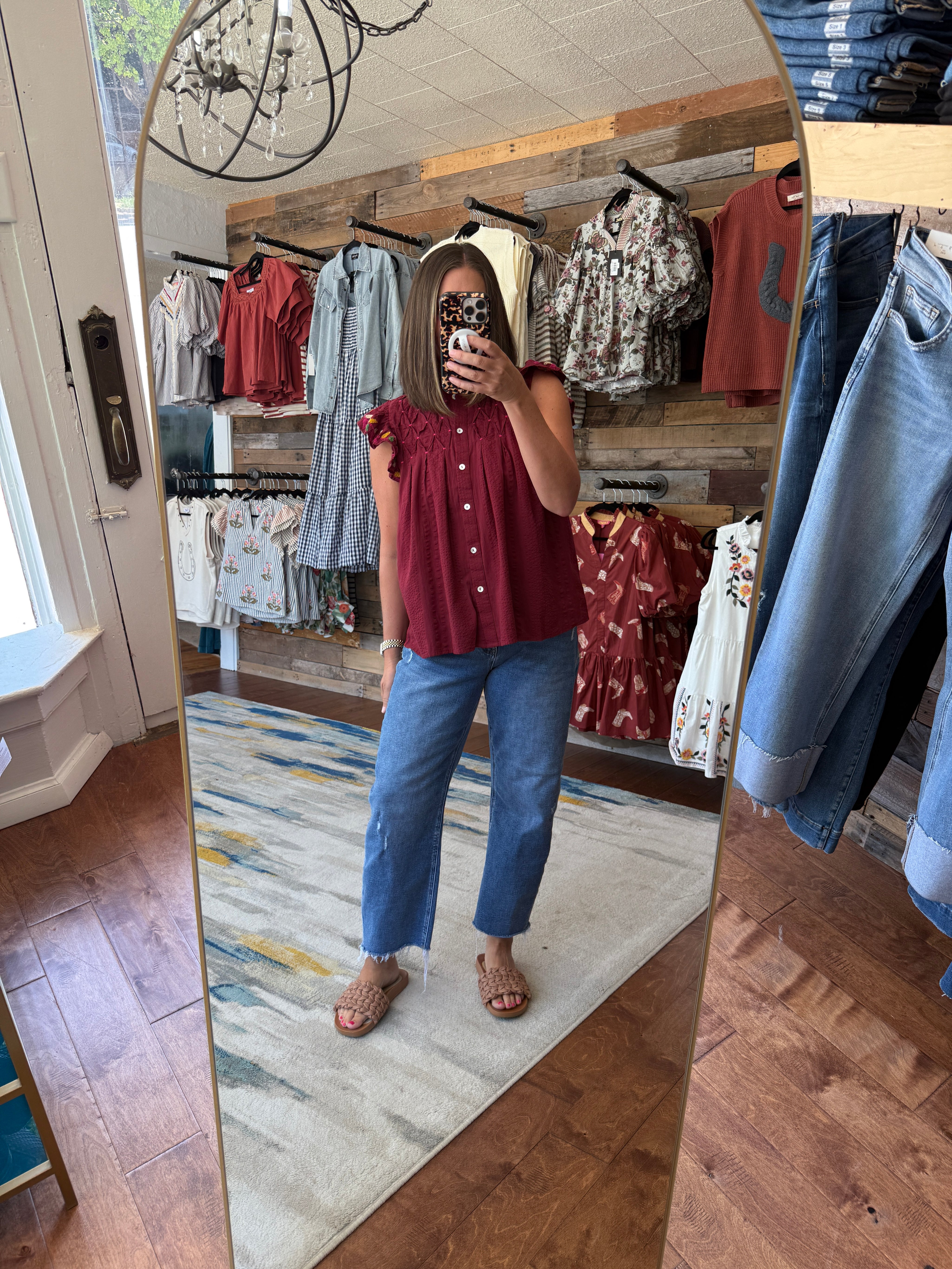 Wildberry Bloom Flutter Top