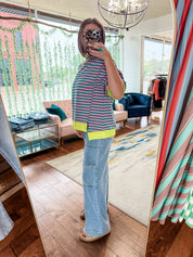 Oversized Stripe Knit Top