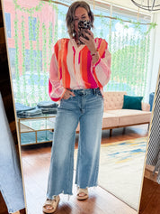 Summer Sky Button Down Top