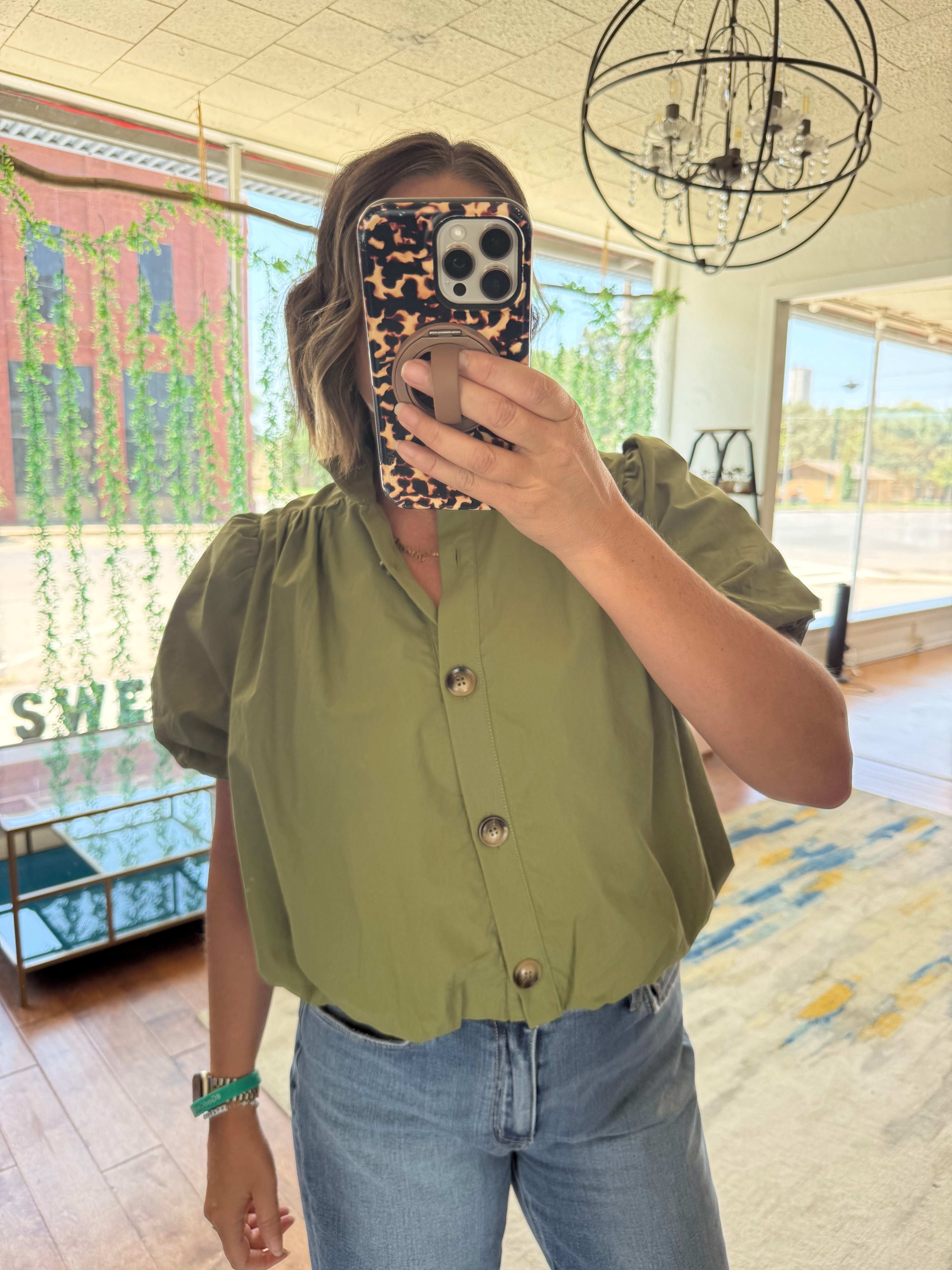 Bubble Hem Top/Jacket