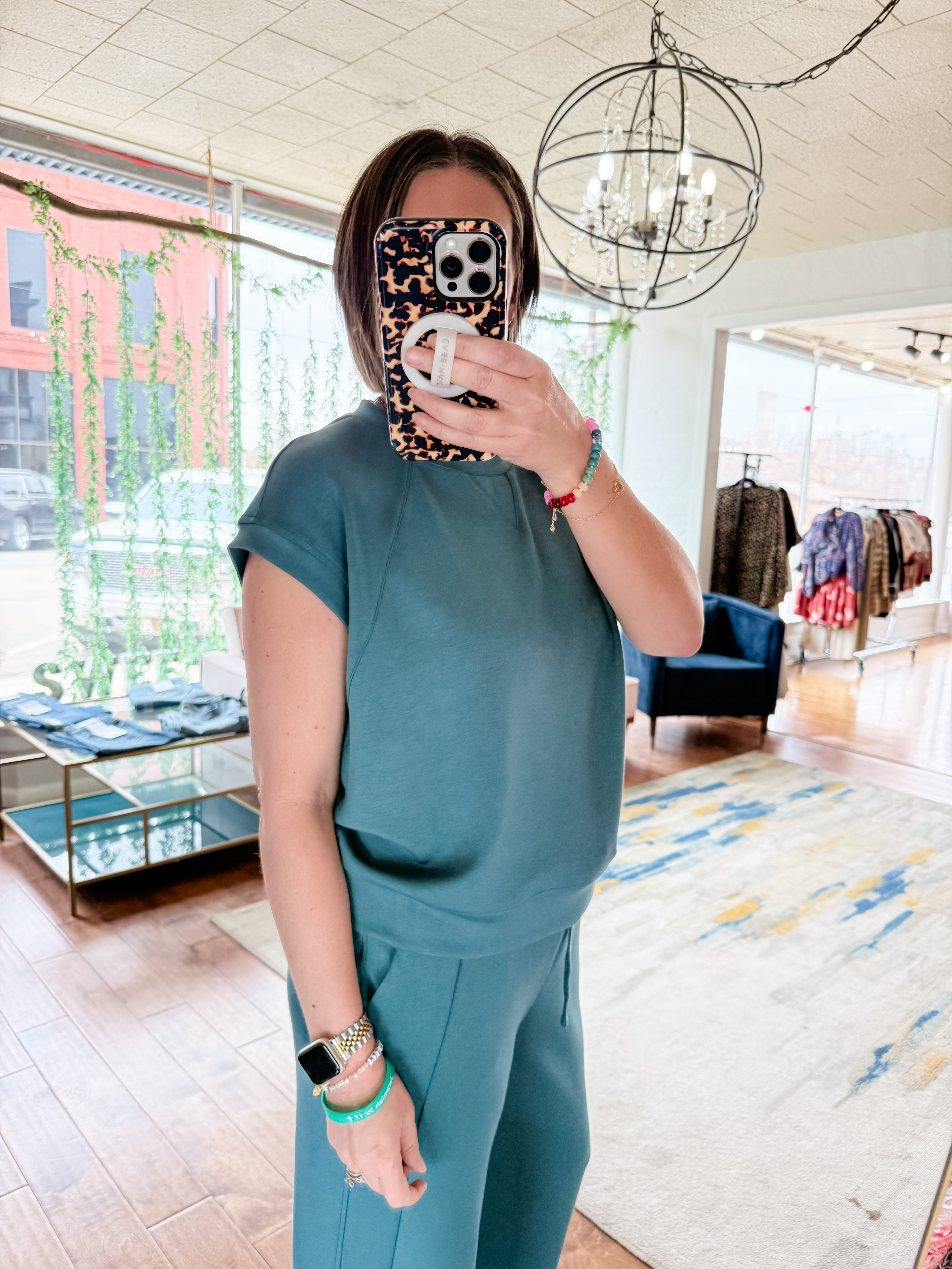 Cloudsoft Cap-Sleeve Top