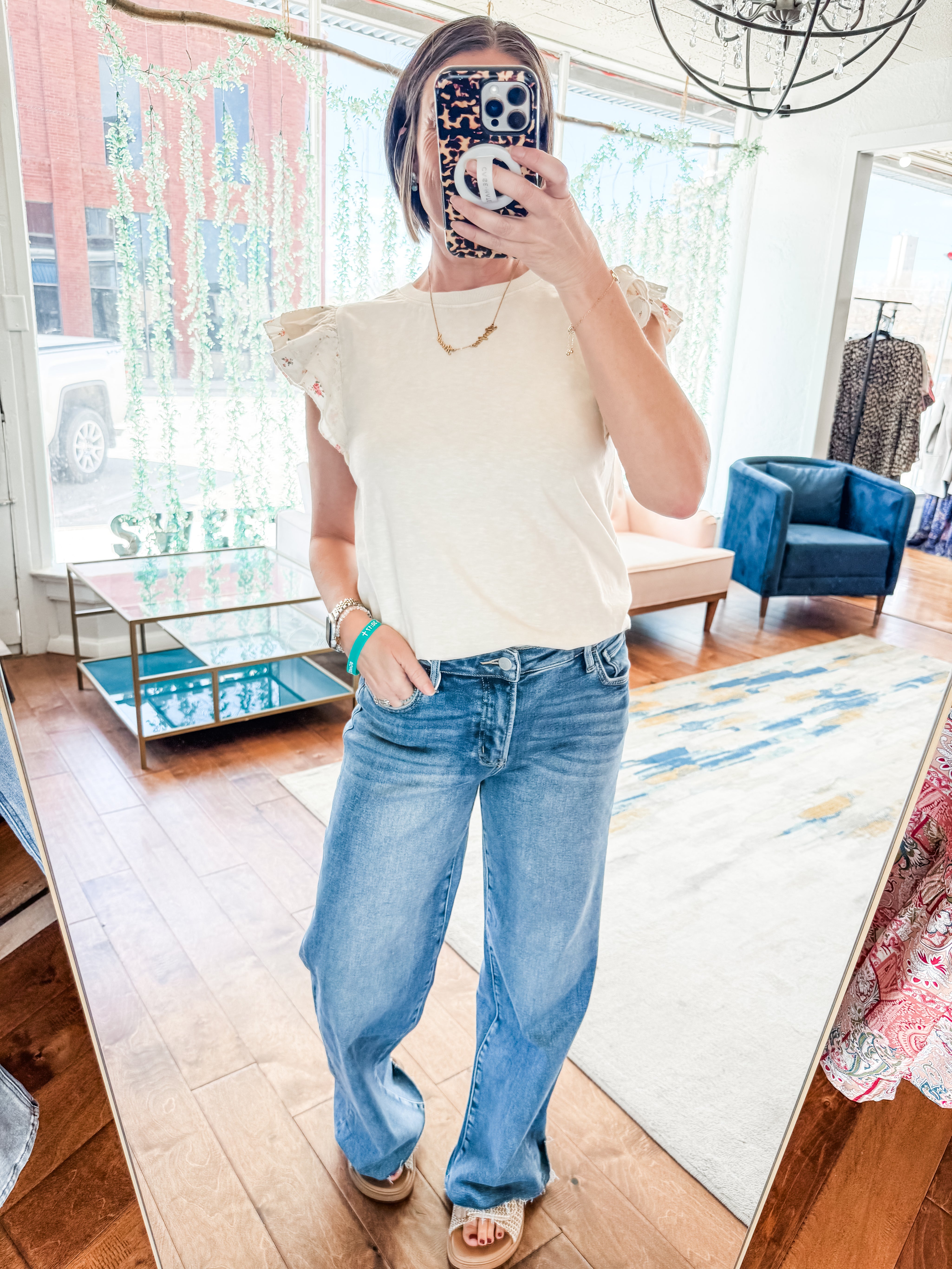 Double Sleeve Washed Cotton Top