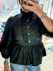 Ruffle Peplum Top