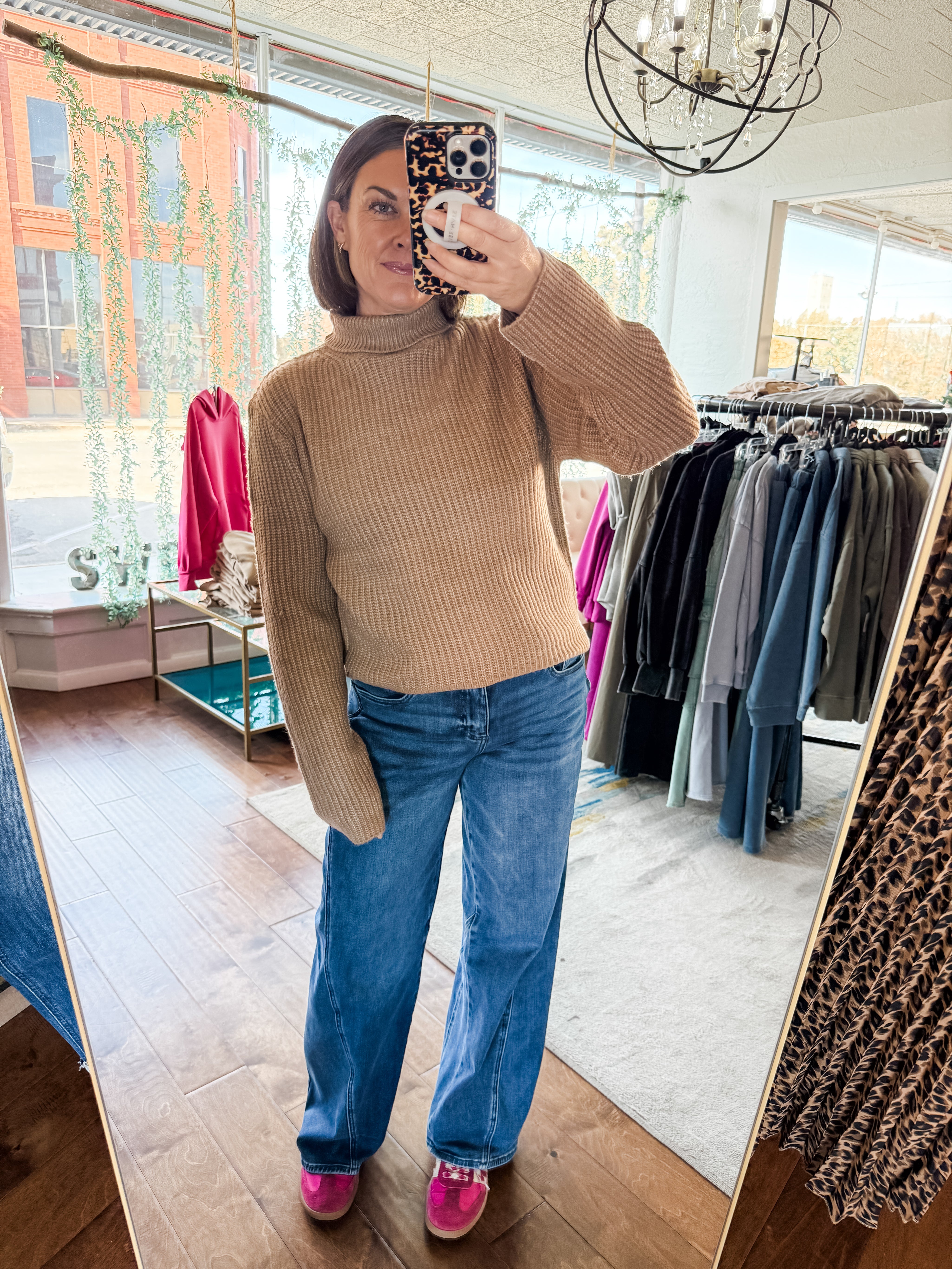 Ribbed Turtleneck Sweater