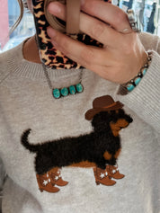 Cowboy Dachshund Sweater