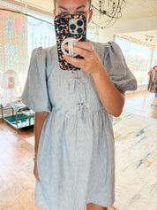 Jenny Stripe Linen Dress