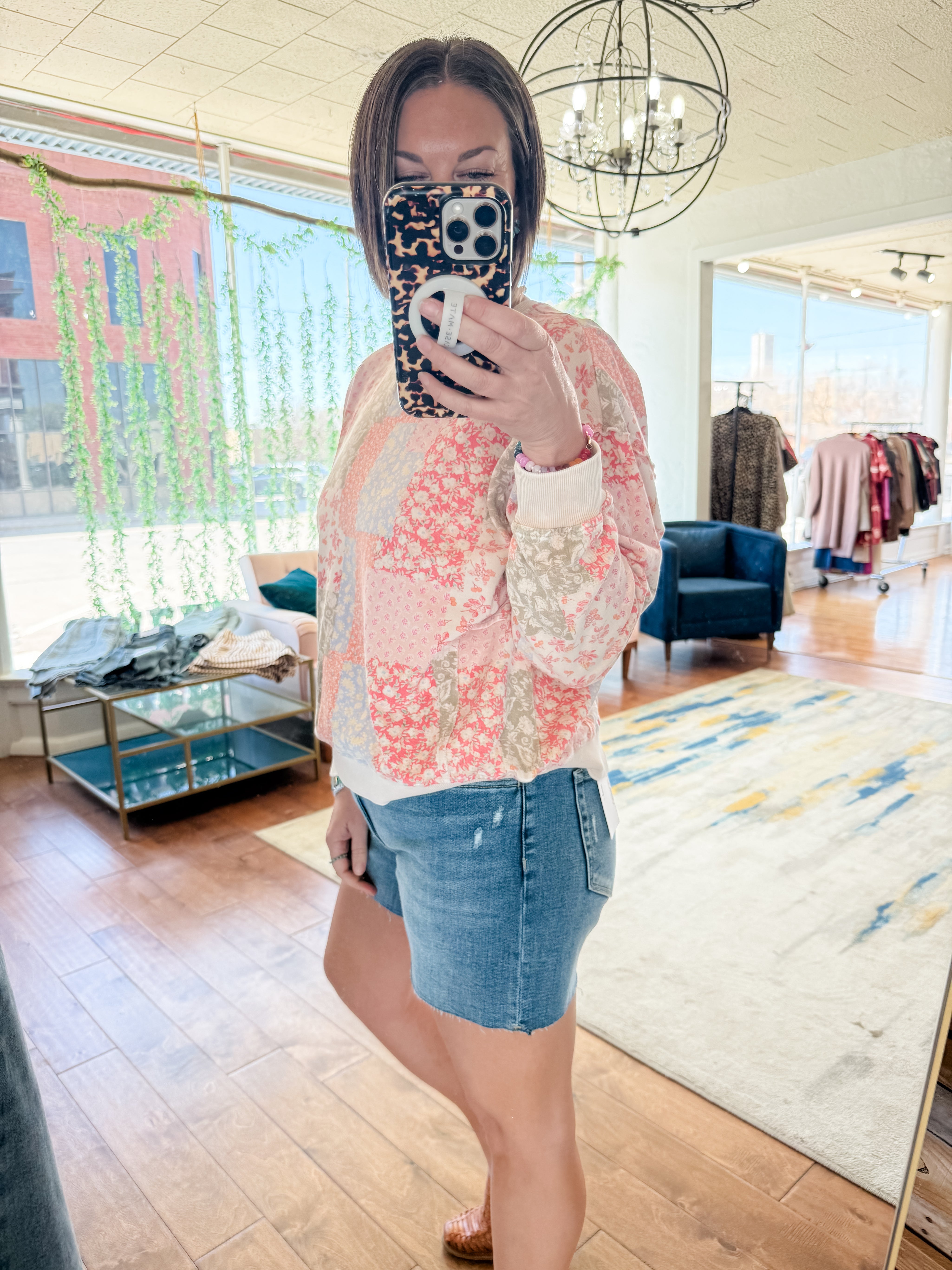 Rebecca Raw Hem Jean Shorts