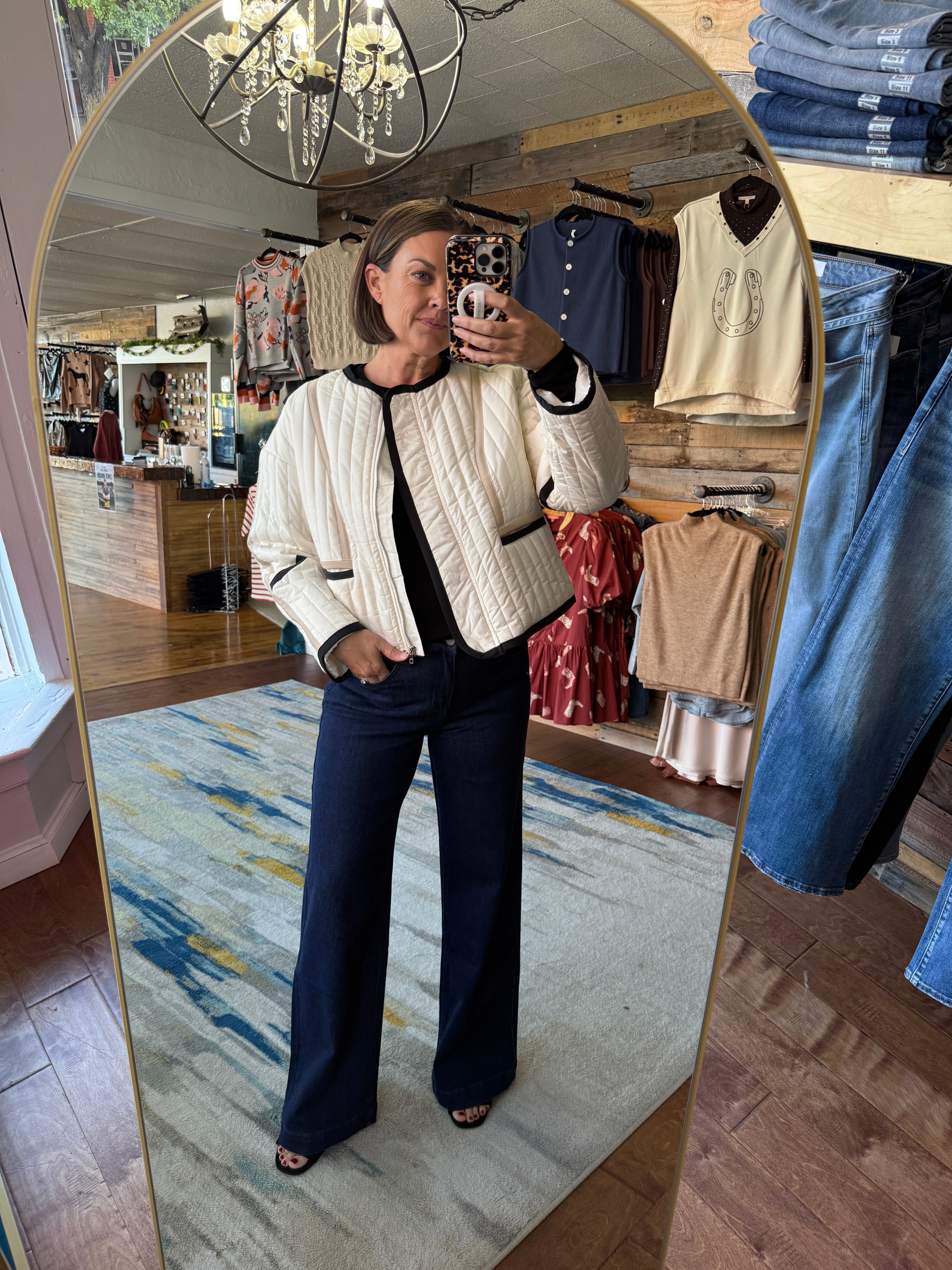 Piped Quilted Jacket