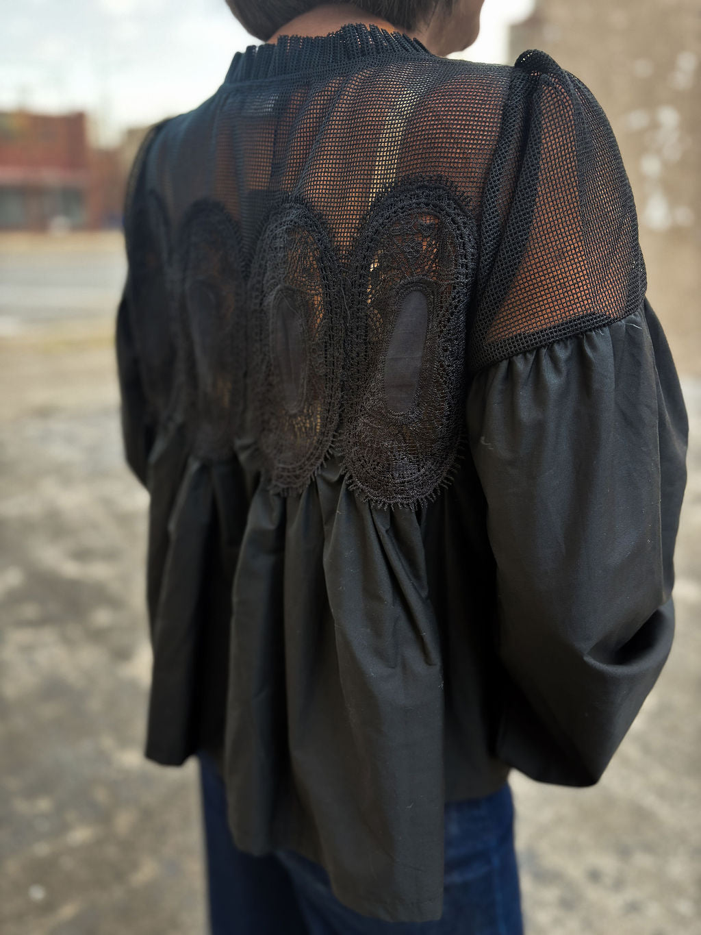 Ellie Applique Long Sleeve Top