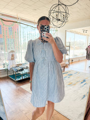 Jenny Stripe Linen Dress