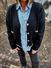 Whipstitch Sweater Cardigan
