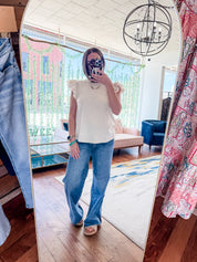 Double Sleeve Washed Cotton Top