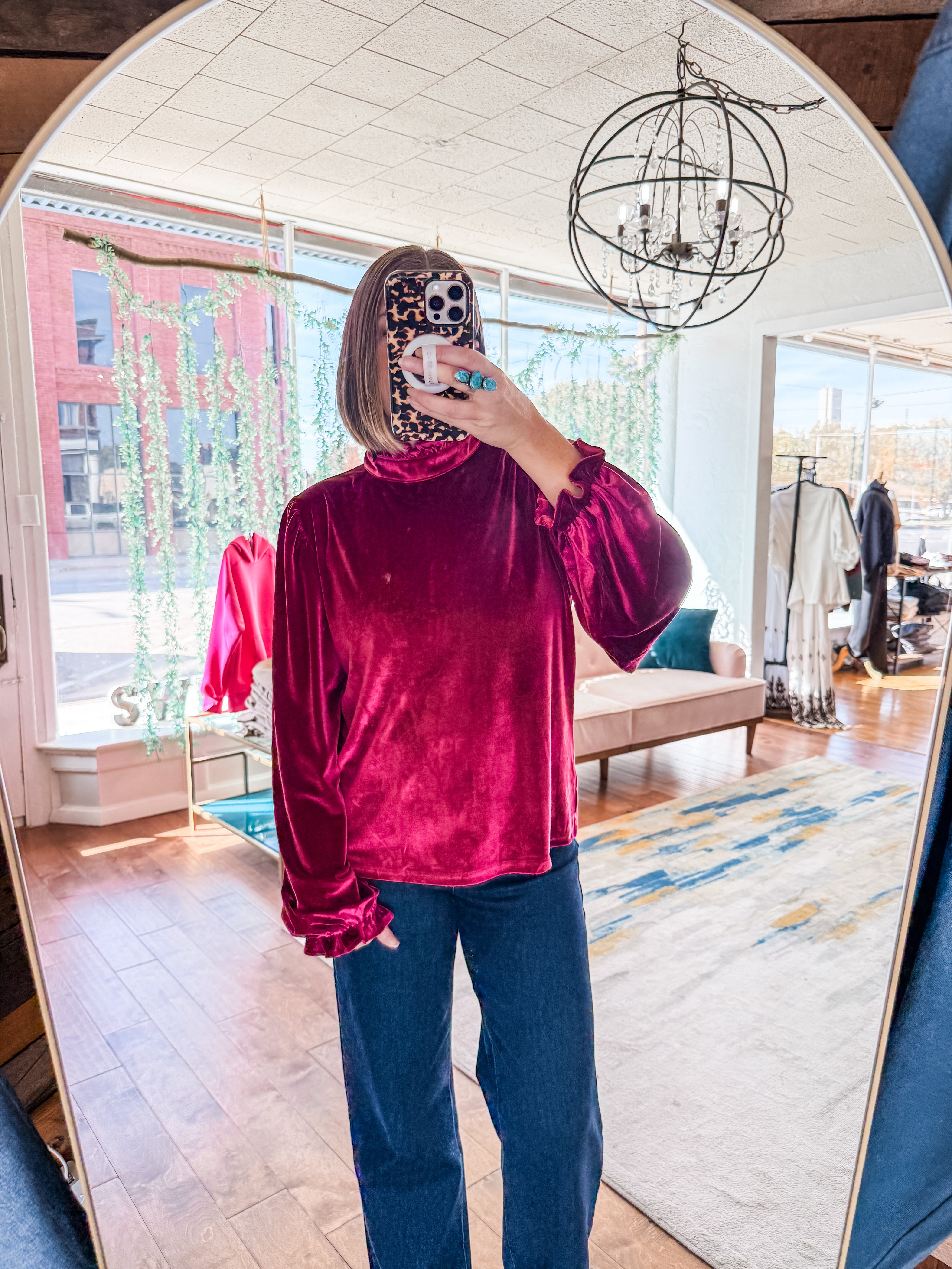 Timeless Velvet  Blouse