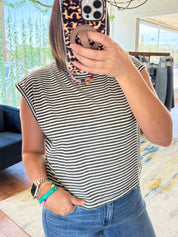 Summer Black Muscle Tee