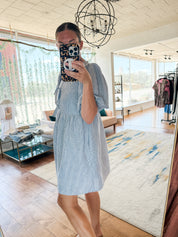 Jenny Stripe Linen Dress