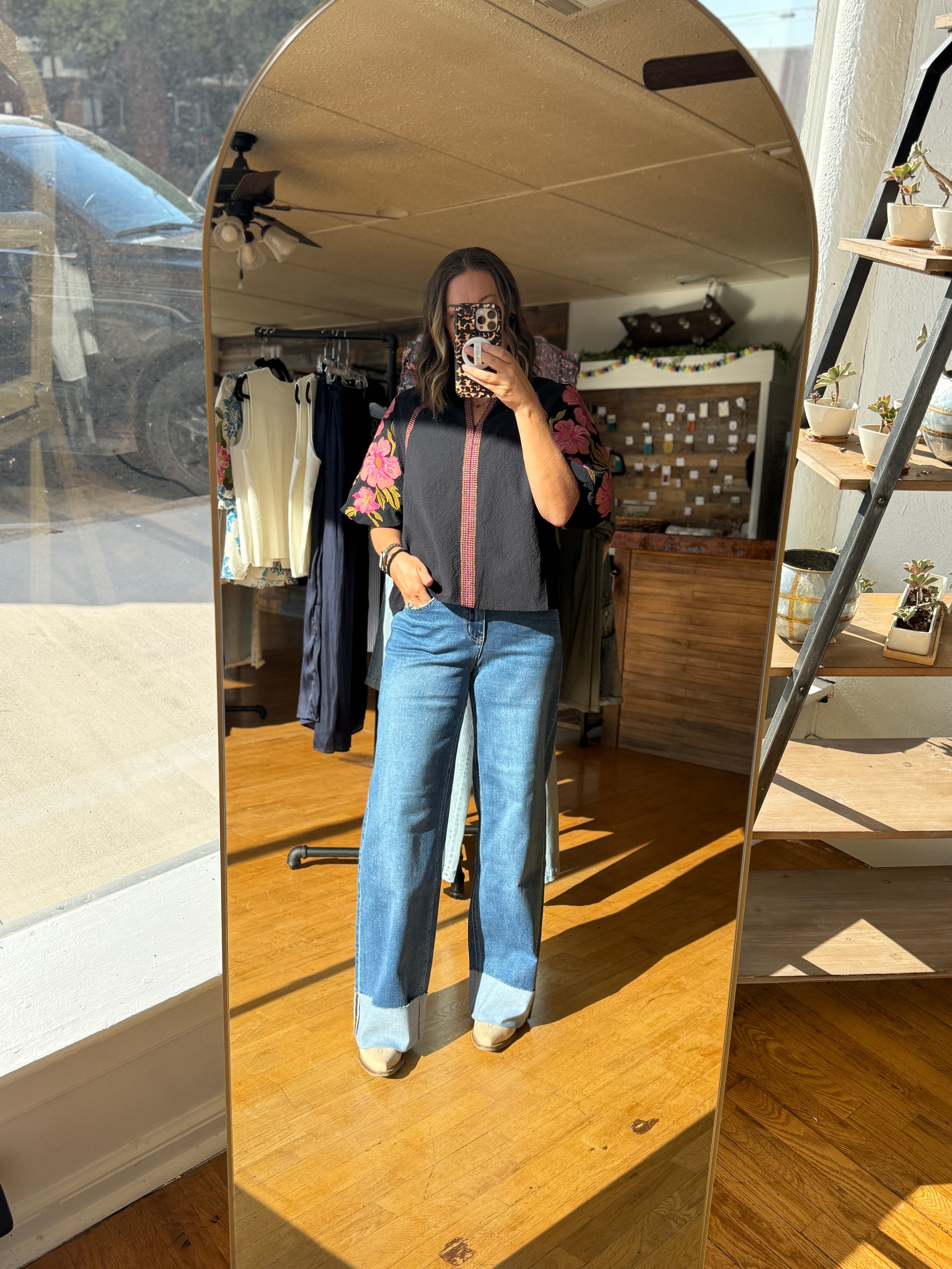 Midnight Bloom Blouse