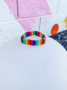 Rainbow Rectangles Bracelet