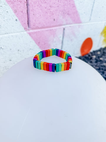 Rainbow Rectangles Bracelet