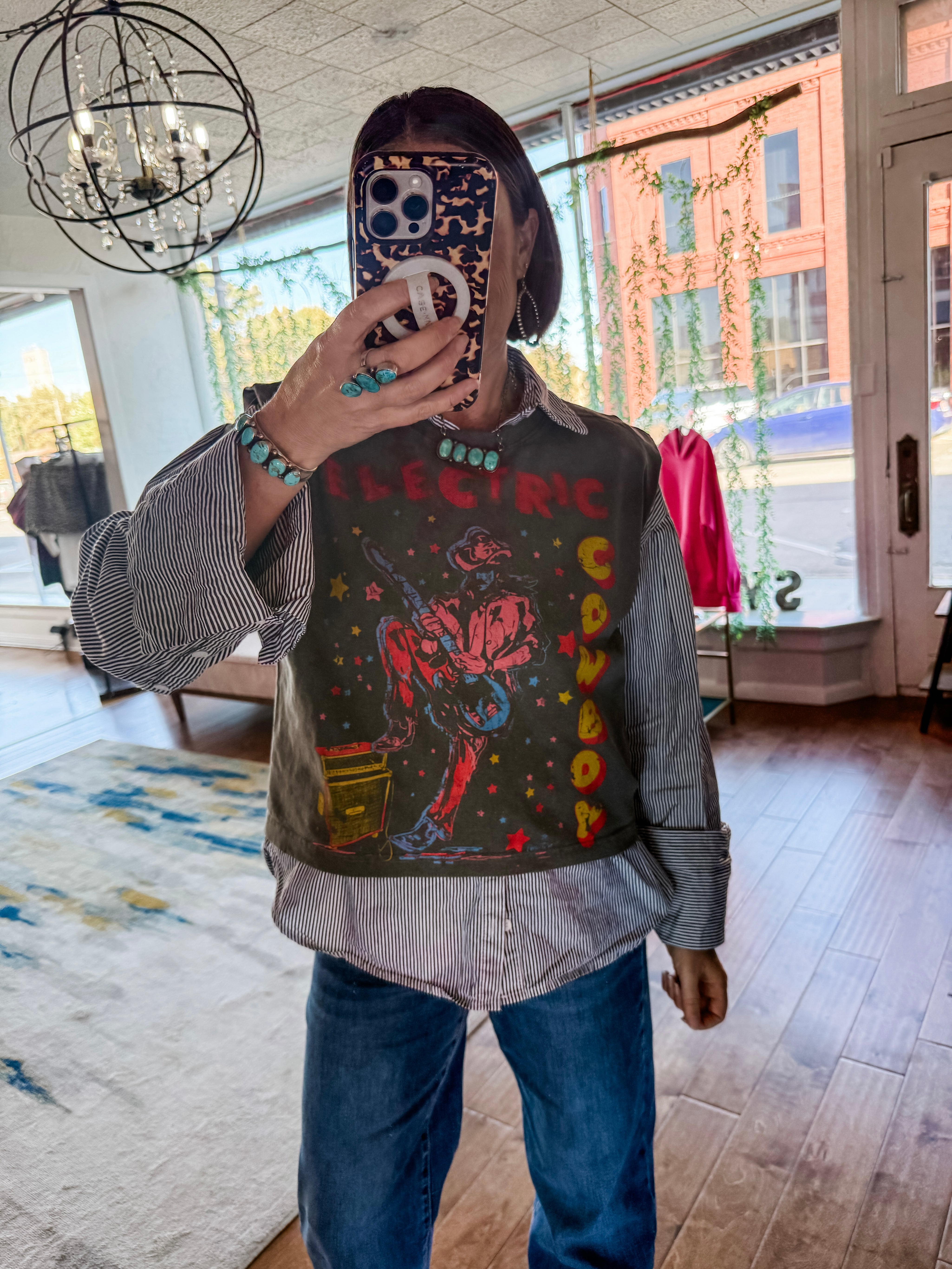 Electric Cowboy Muscle Tee