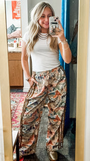 Western Watercolor Pants