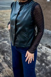 Vegan Leather Vest