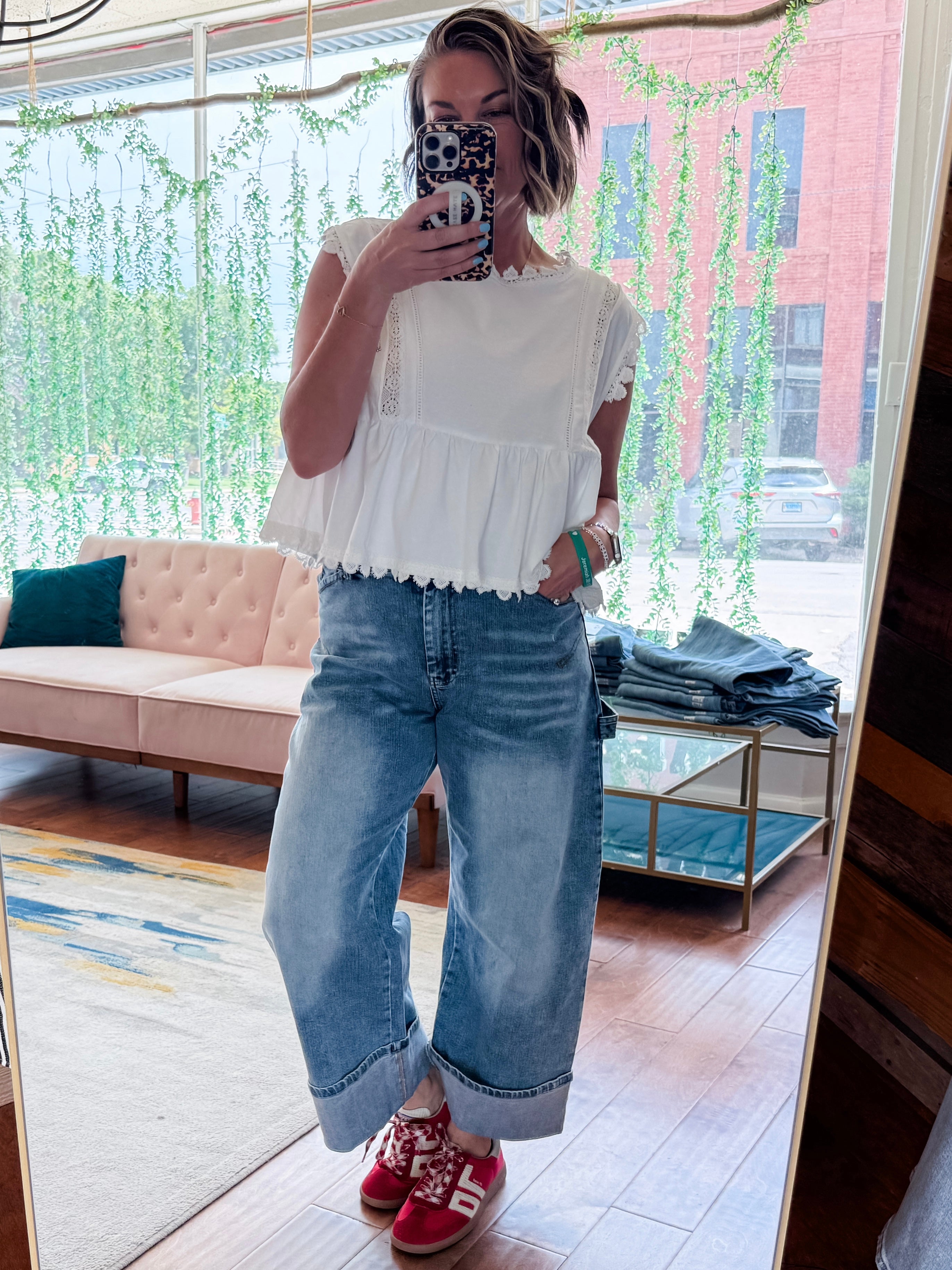 Rolled Barrel Jeans