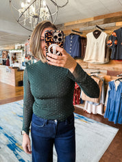 Embellished Mesh Top