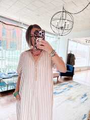 Coastal Stripe Midi Dress