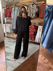 Piping Athleisure Pant Set