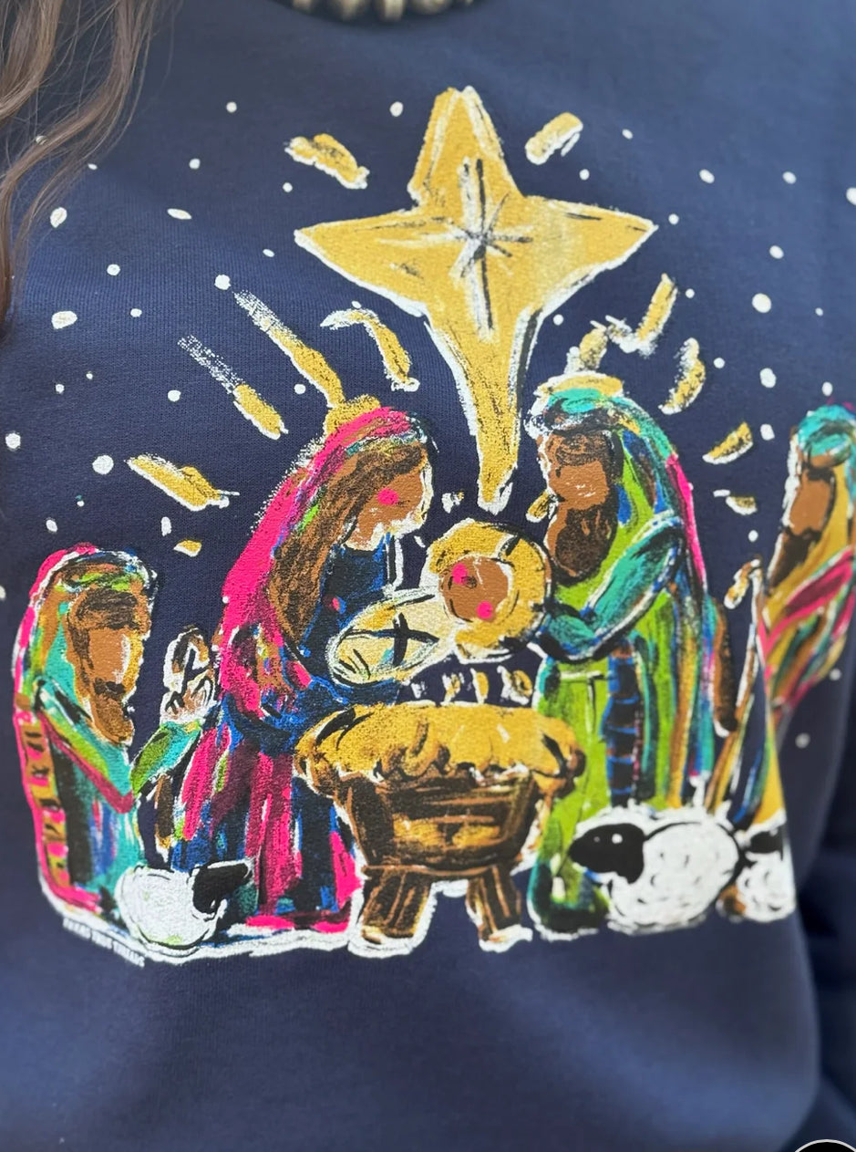 Painted Nativity Tee