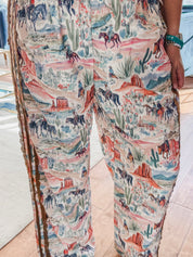 Western Watercolor Pants