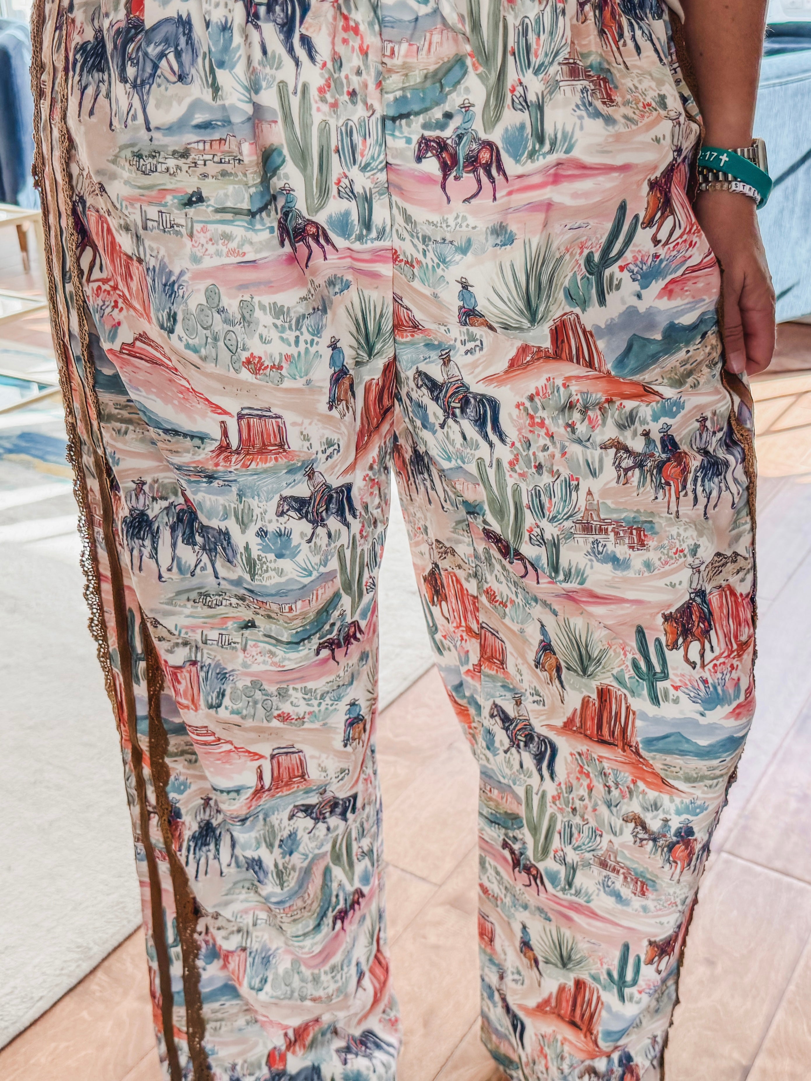 Western Watercolor Pants